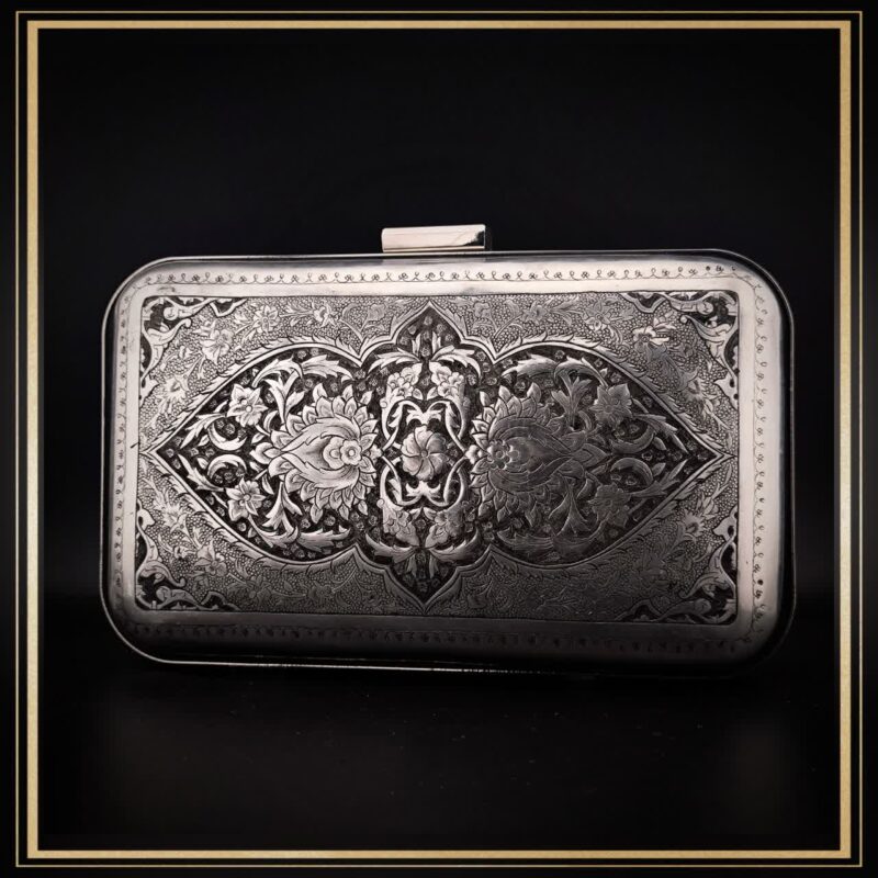 کیف کلاچ دستی زنانه مستطیل شکل مدل انار یک کیف قلمزنی شده و دخترانه مناسب هدیه و کادو است