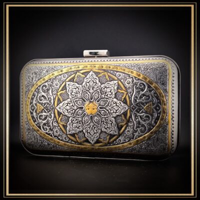 کیف مجلسی و شیک با نقوش سنتی رنانه قلمزنی شده مدل خاتون