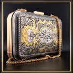 کیف دستی زنانه قلمزنی شده مدل حافظ یک کیف مجلسی و شیک مناسب هدیه تولد و کادوی روز زن