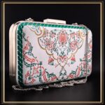 کیف مجلسی و دستی زنانه آراسته شده با هنر میناکاری مدل تهران