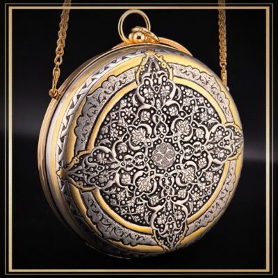 کیف گرد گنبدی مدل چرخاب یک کیف دایره ای قلمزنی شده کیف دستی زنانه و دخترانه مناسب هدیه و کادو