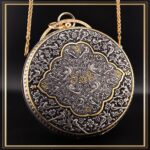 کیف گرد گنبدی مدل چکاوک یک کیف دایره ای قلمزنی شده کیف دستی زنانه و دخترانه مناسب هدیه و کادو