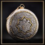کیف دایره ای بزرگ قلمزنی مدل دلگشا یک کیف زنانه دستی در فرم گرد خاص و قشنگ مناسب کادو و هدیه