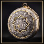 کیف دایره ای بزرگ قلمزنی مدل دلگشا یک کیف زنانه دستی در فرم گرد خاص و قشنگ مناسب کادو و هدیه
